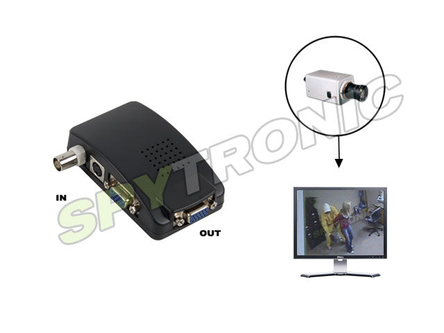 RCA, S-Video, BNC to VGA converter