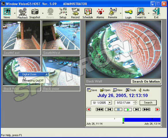 Surveillance Camera (Panoramic IP Dome 360)