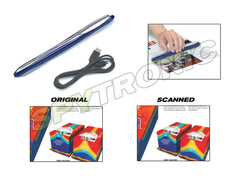 Rechargeable handheld Colour scanner digitiser USB 2.0