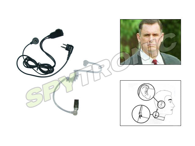 Surveillance kit for two way radios, 2 pins