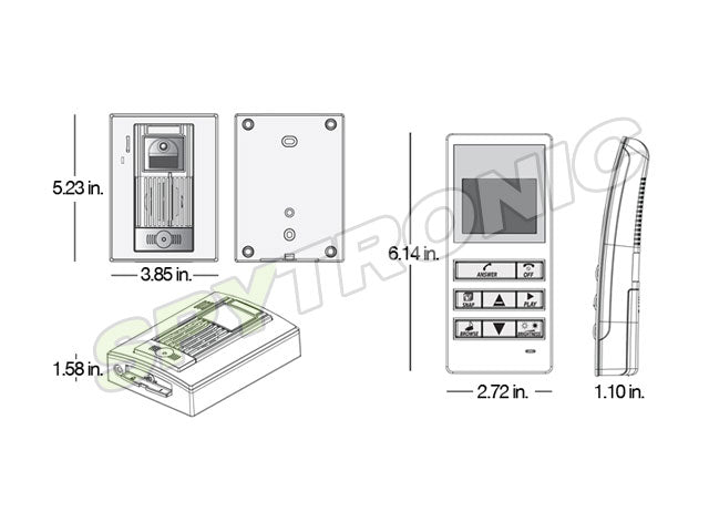 Wireless two way intercom system with audio and video