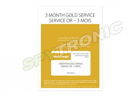 Gold Card 3 Month Service Plan for Blackline GPS