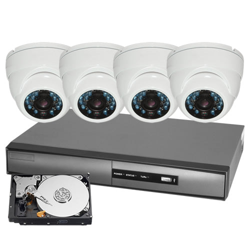 Set of 4 cameras 1080P with DVR recorder and Hard Drive