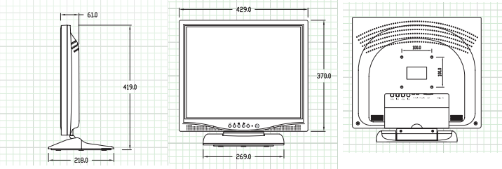 19 inch Security LCD monitor