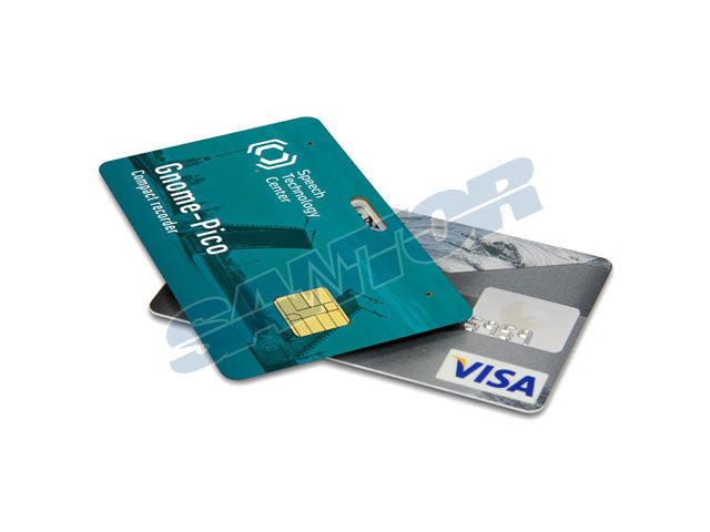 Credit card size digital voice recorder