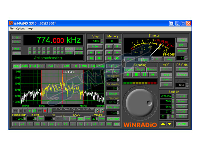 High-Performance Radio Scanner for Computers (USB)