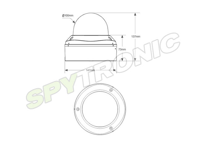 HD-SDI 1080p over coaxial, anti-vandal dome, IR and WDR