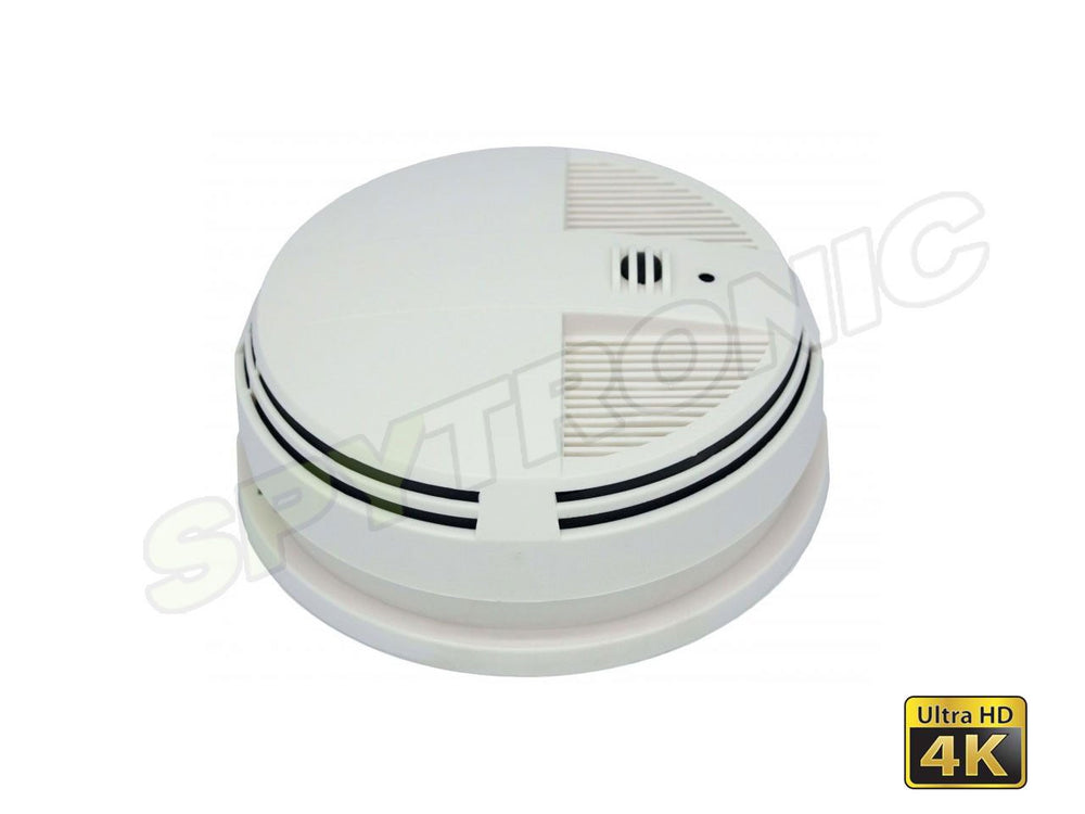 Zone Shield, 4K Night Vision Smoke Detector hidden camera