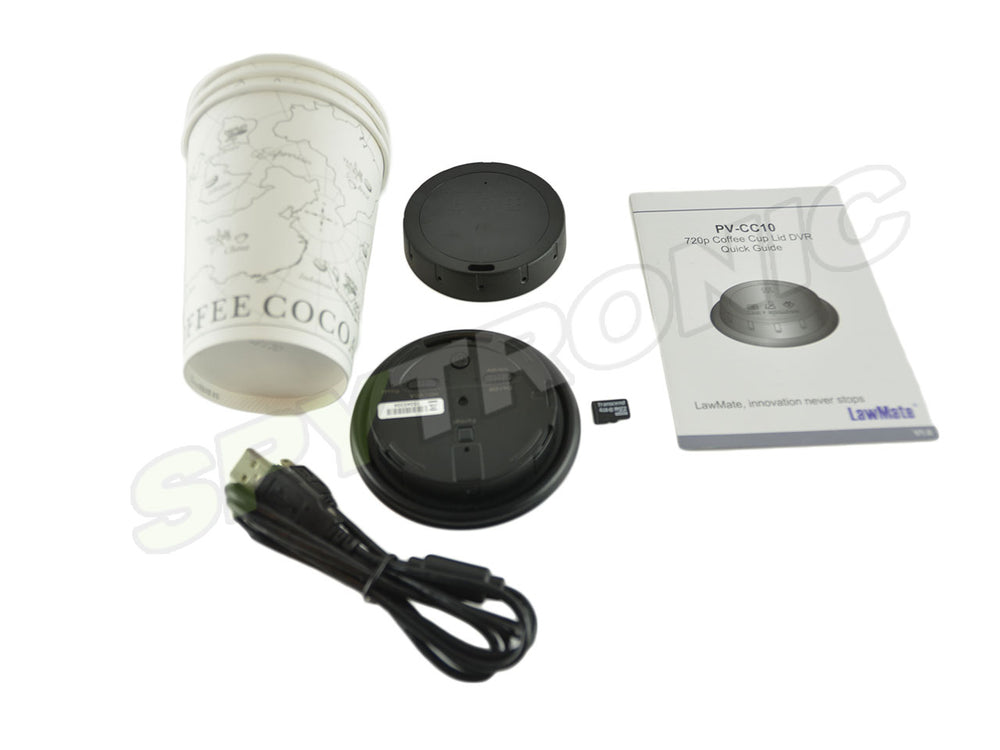 LawMate, Coffee Cup Lid HD hidden camera